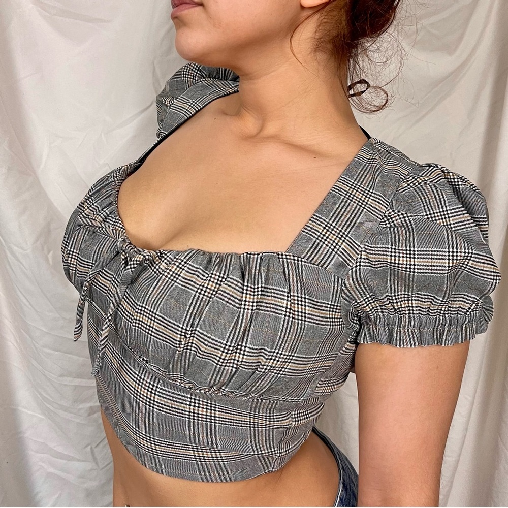 Woven Crop Top